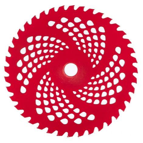 Ніж до мотокоси Vitals з гальванічним покриттям 40 зубців Червоний (87430)