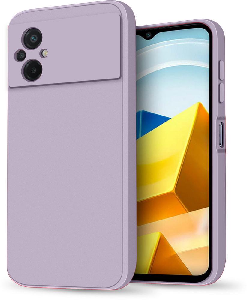 Силіконовий чохол HardCorner Xiaomi Poco M5 (з мікрофіброю) Lilac (34829-3B)