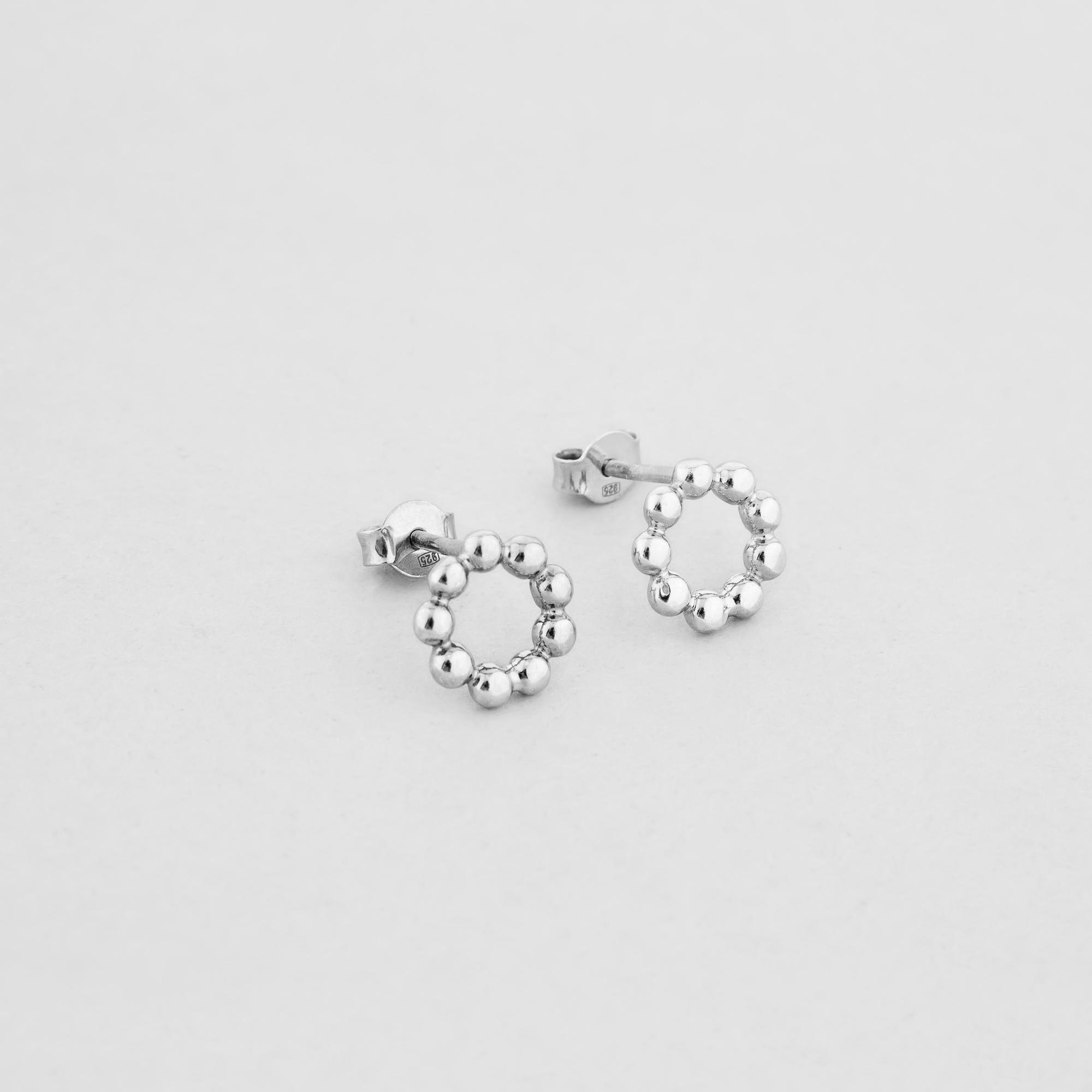 Серебряные серьги Minimal Пузыри (12900)