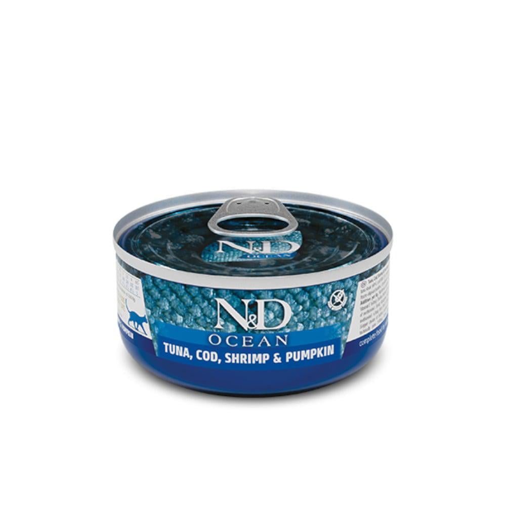 Корм влажный для кошек Farmina N&D Тунец/Креветка/Тыква 70 г