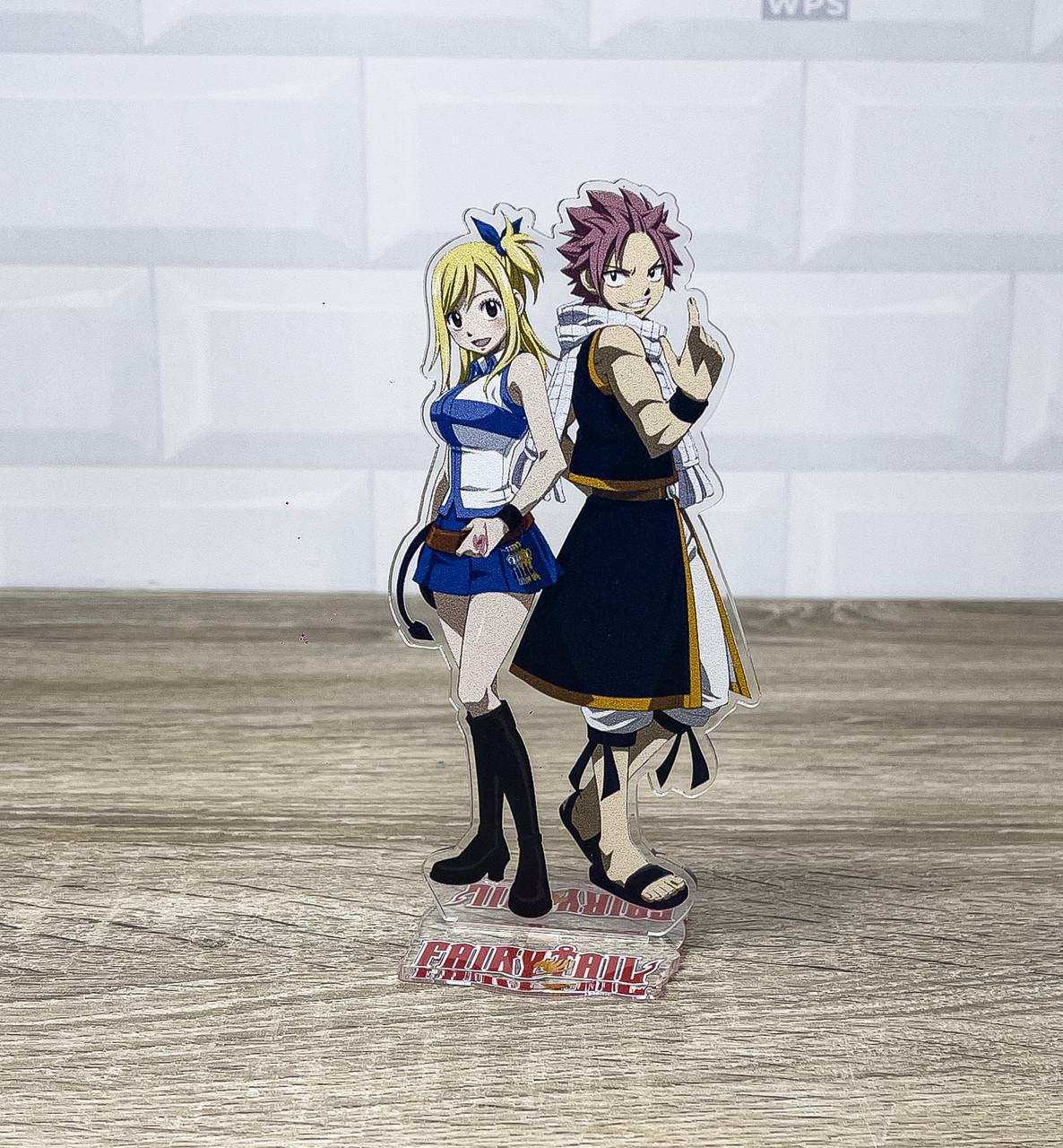 Фігурка колекційна акрилова Аніме Fairy Tail Казка про хвіст феї Люсі Хартфілія та Нацу Драгніл 15 см (2117446808)