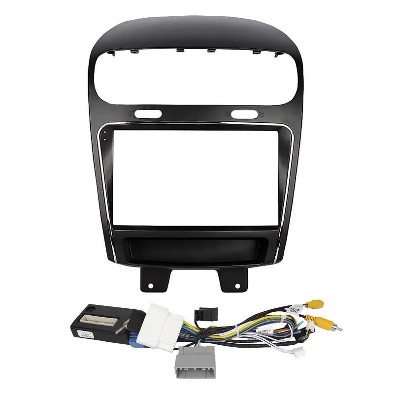 Комплект штатний перехідна рамка Dodge Journey 2011-2020 Fiat Freemont 2011-2016/0000 та адаптер живлення 9" (30393422)