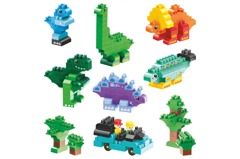 Конструктор блочний ТехноК 2222 Діно 190 деталей в коробці - фото 10 Конструктор блочний ТехноК 2222 Діно 190 деталей в коробці - фото 10