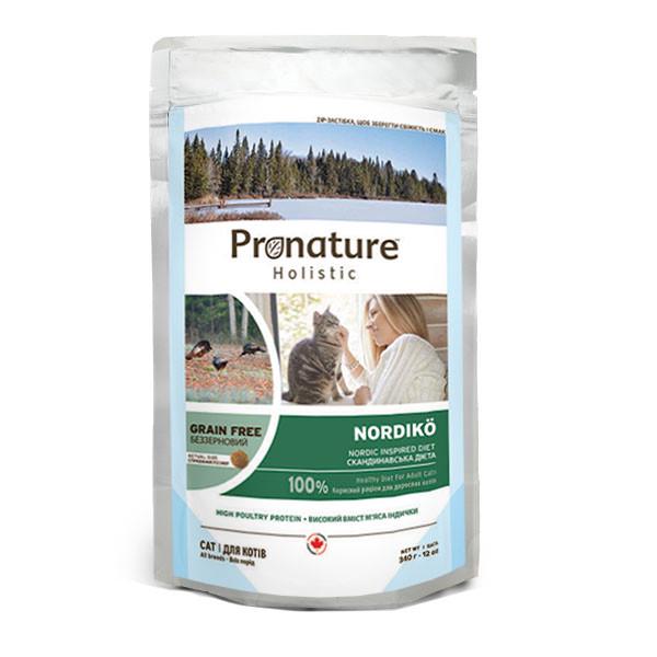 Корм сухой беззерновой для котов Pronature Holistic Nordikо 340 г (21900597) Корм сухой беззерновой для котов Pronature Holistic Nordikо 340 г (21900597)