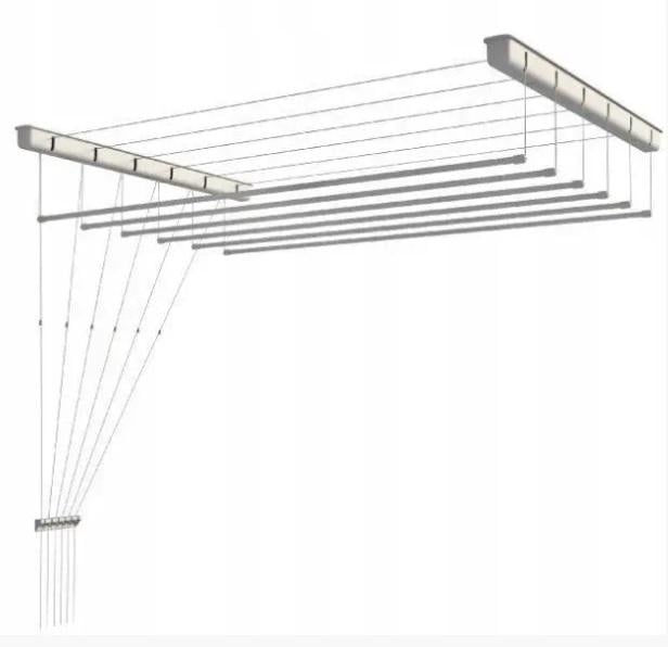 Сушка для белья PL160NER на 6 прутьев из нержавеющей стали 1,6 м (19083756)