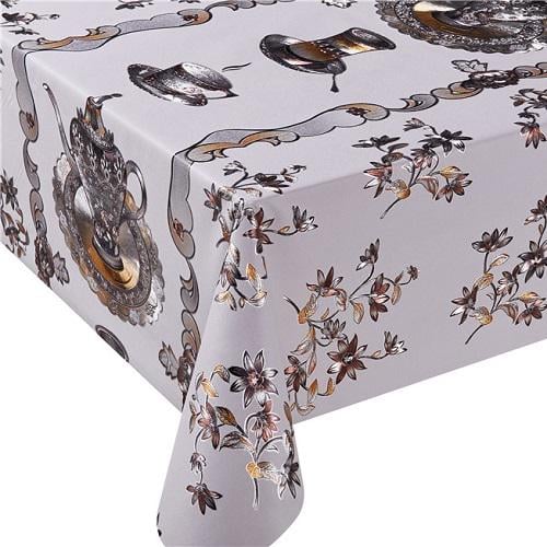 Клеенка Stenson Неаполь MA-4780 1,37x20 м с принтом на тканевой основе (11066635)