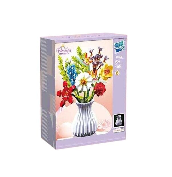 Конструктор ТехноК 109-6 Ваза с цветами Flowers Building Block 8 цветов в коробке 742 дет. (3235079200) Конструктор ТехноК 109-6 Ваза с цветами Flowers Building Block 8 цветов в коробке 742 дет. (3235079200)