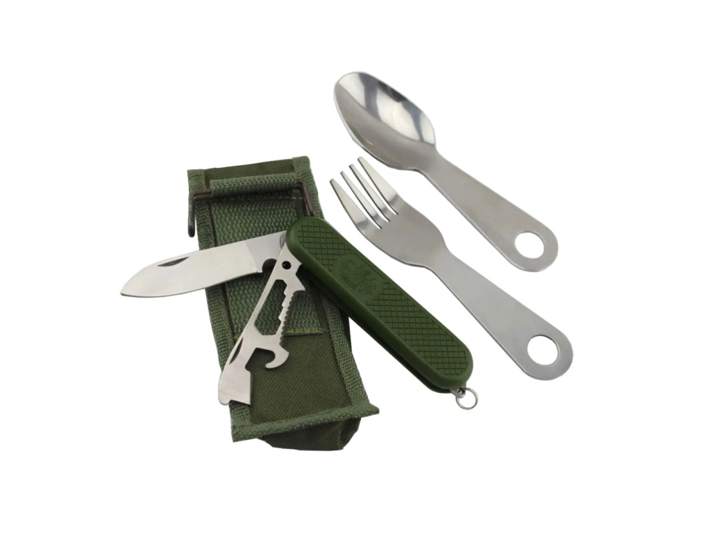 Набор столовых приборов туристический 6в1 с чехлом (23675982) Набор столовых приборов туристический 6в1 с чехлом (23675982)