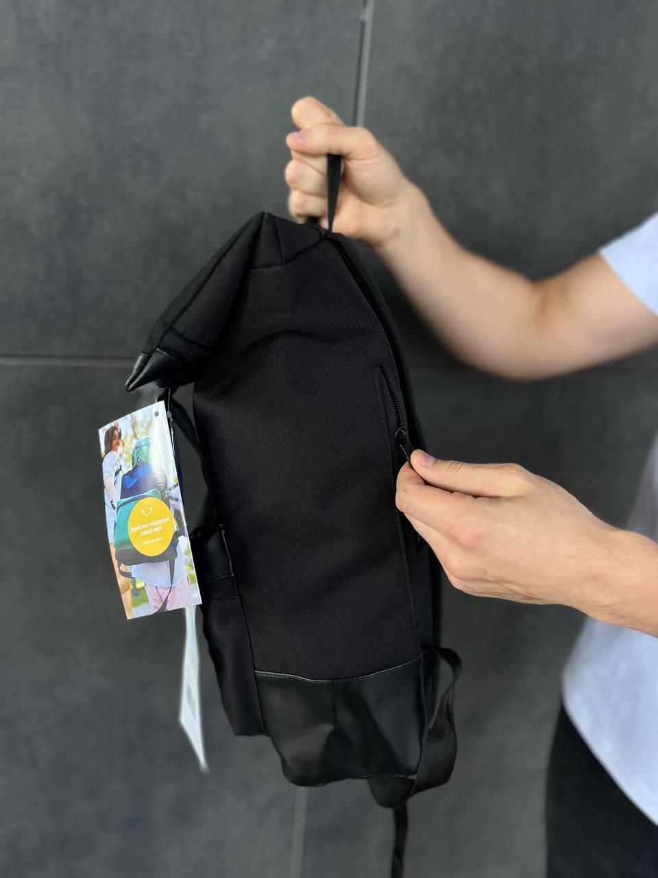 Рюкзак не промокаючий Roll Top Bagland dezert 24 л Чорний (3953496) - фото 3 Рюкзак не промокаючий Roll Top Bagland dezert 24 л Чорний (3953496) - фото 3