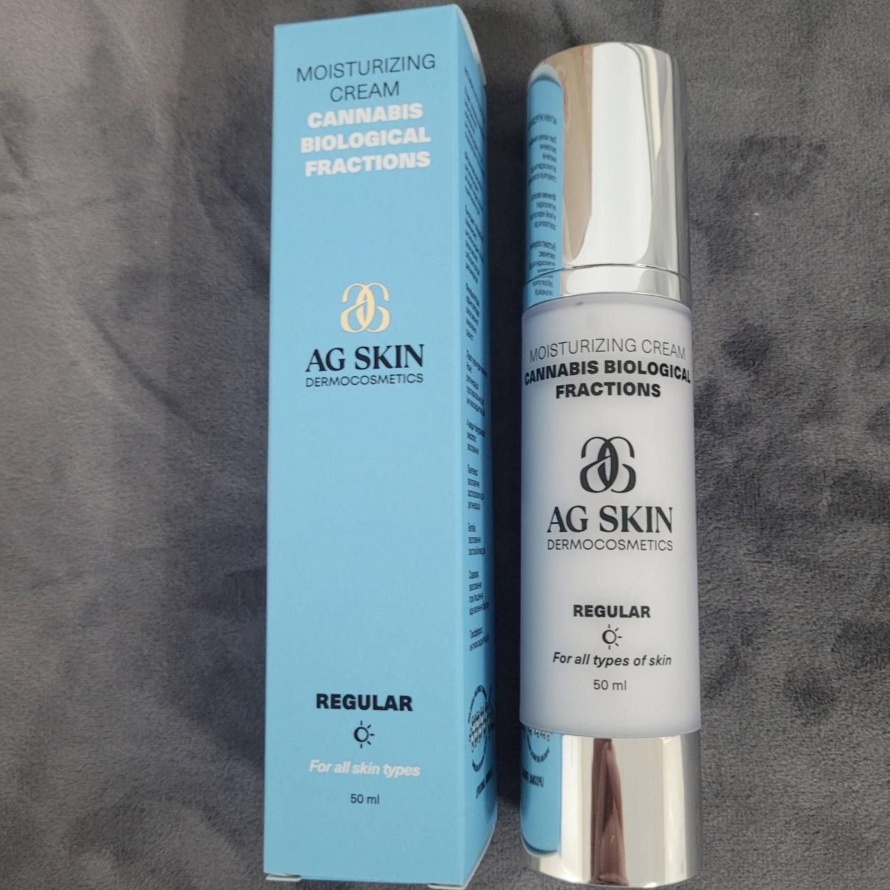 Крем увлажняющий Moisturising cream cannabis biological fractions AG SKIN с церамидами и биологическими фракциями каннабиса 50 мл (2471457854)