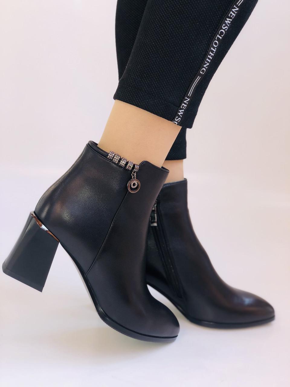 Ботильйоны женские осенние Nadi Bella р. 37 24,0 см Черный (2322) - фото 9