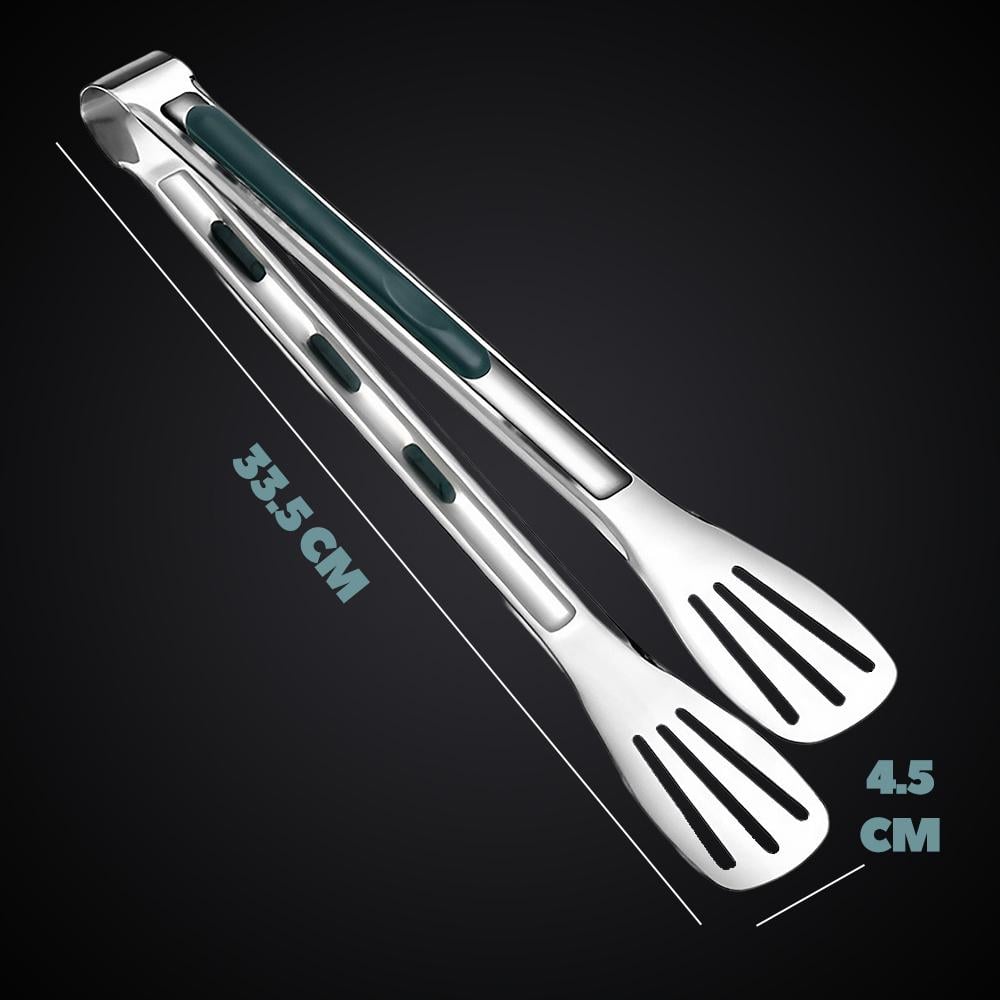 Лопатка-щипцы для барбекю и сковороды стальная (SHPCKH-0728) - фото 5