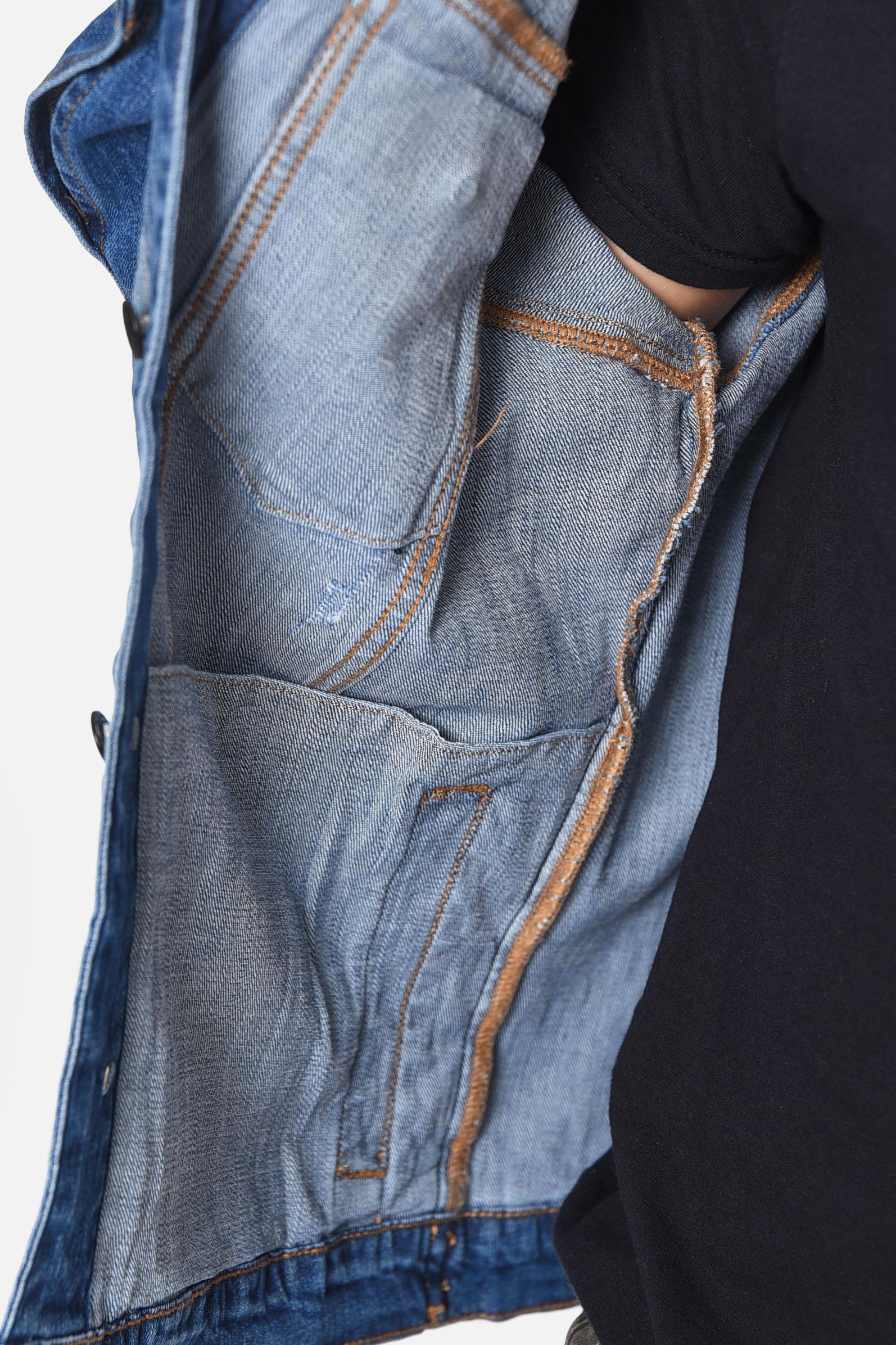 Джинсовка мужская L Синий (189271) - фото 4 Джинсовка мужская L Синий (189271) - фото 4