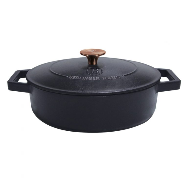 Каструля чавунна 2,57 л Berlinger Haus Metallic Line Rose Gold Edition (BH-6493) - фото 3 Каструля чавунна 2,57 л Berlinger Haus Metallic Line Rose Gold Edition (BH-6493) - фото 3