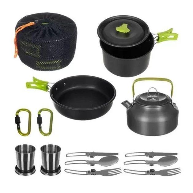 Набір посуду алюмінієвий DS-308 MA-71 для кемпінгу (MA-71) - фото 5 Набір посуду алюмінієвий DS-308 MA-71 для кемпінгу (MA-71) - фото 5