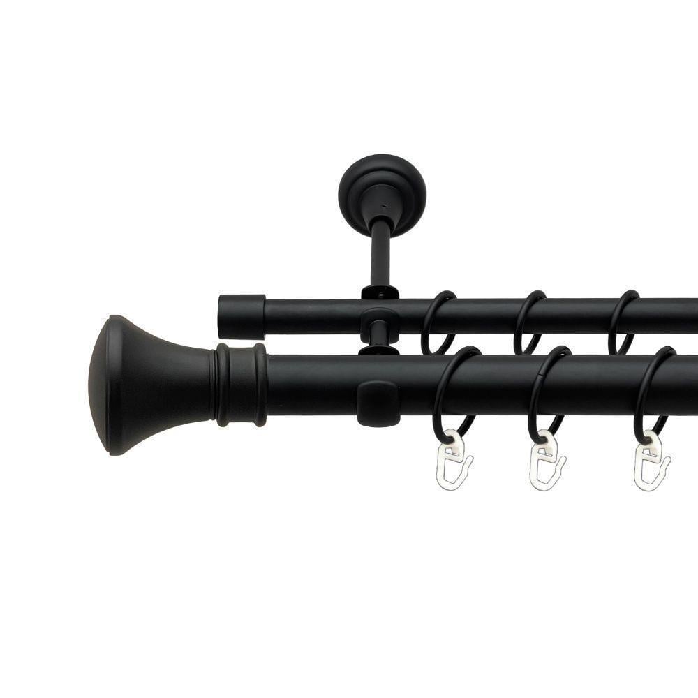 Карниз трубчастий дворядний Orvit Колозео 25/16 мм 320 см Чорний оксамит (009-2136) Карниз трубчастий дворядний Orvit Колозео 25/16 мм 320 см Чорний оксамит (009-2136)