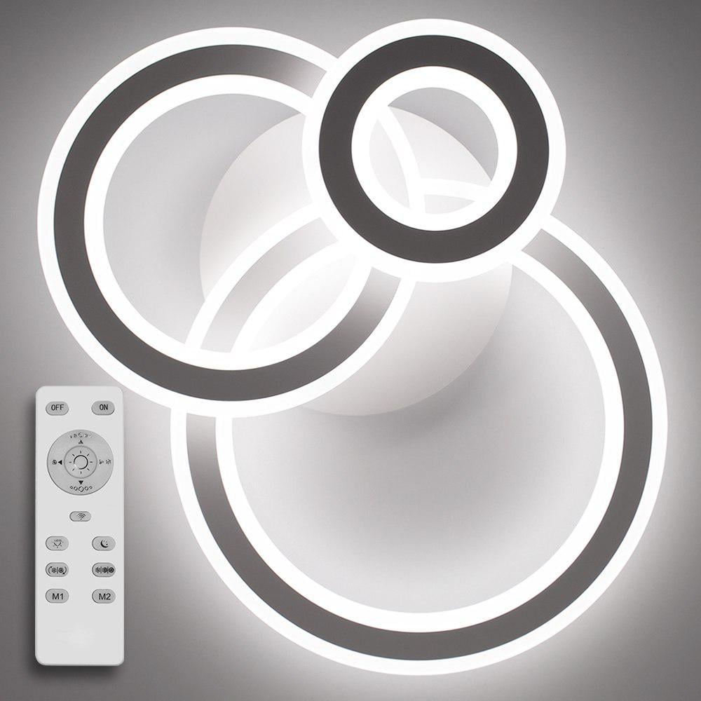 Люстра світлодіодна стельова Luminaria Triplex Round 108W R700/600 220V IP20 з пультом ДУ White (TRIPLEX ROUND)