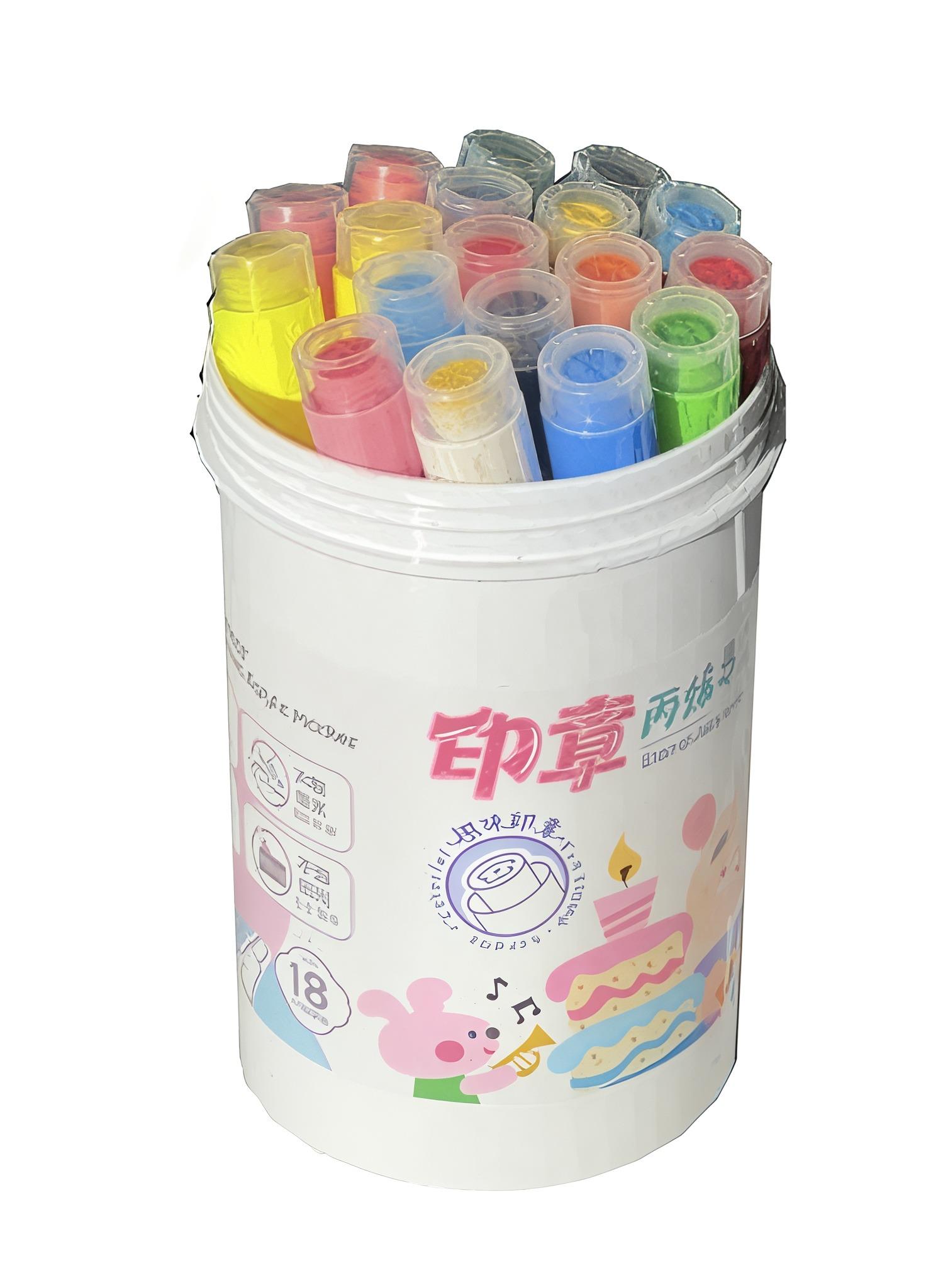 Набор маркеров акварельных AND с печаткой 18 шт. Белый (22113)