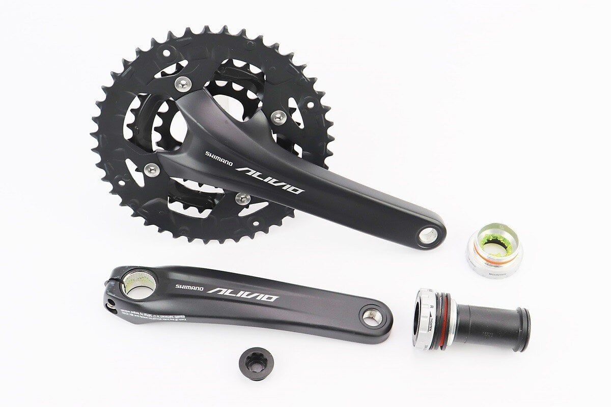 Шатуны с кареткой Shimano для велосипеда 175 мм 44/32/22T интегрированная ось 24 мм (10033827)