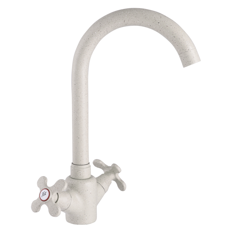 Смеситель для кухни Zerix Z41313-7 Белый (ZX0364)