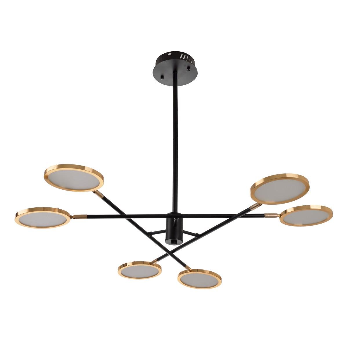 Люстра лофт подвесная светодиодная Brille BL-891S/6 NW 65 W G