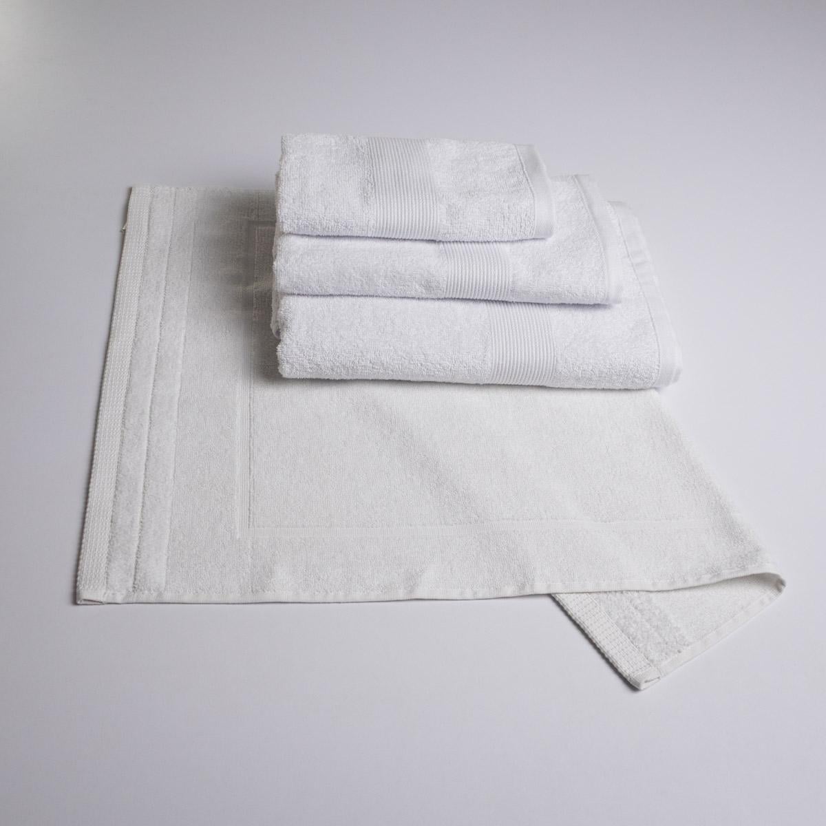 Набор банный махровый GM Textile с бордюром 50х70/40х70/50х90/70х140 см 4 шт. Белый (nm400b-k4-white)