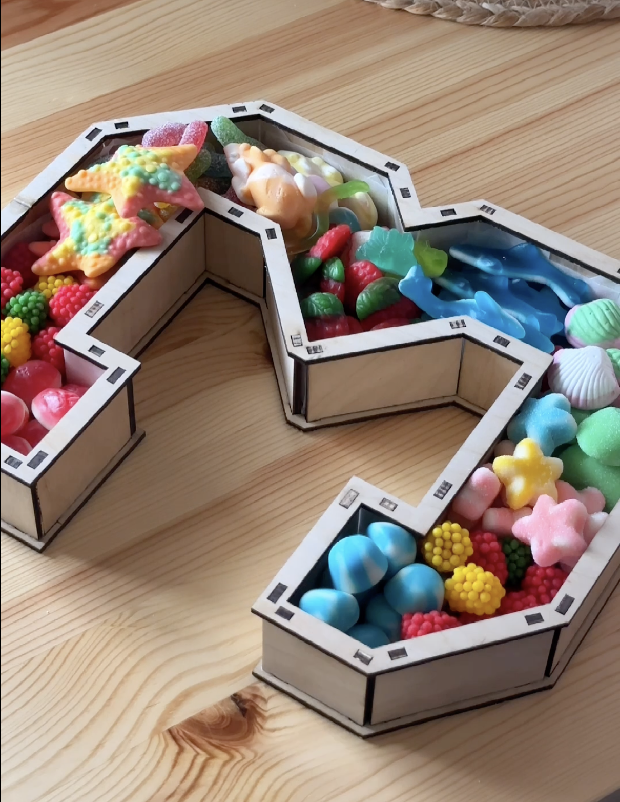 Подарунковий бокс солодкий Цифра 3 з желе (2508065637) - фото 6