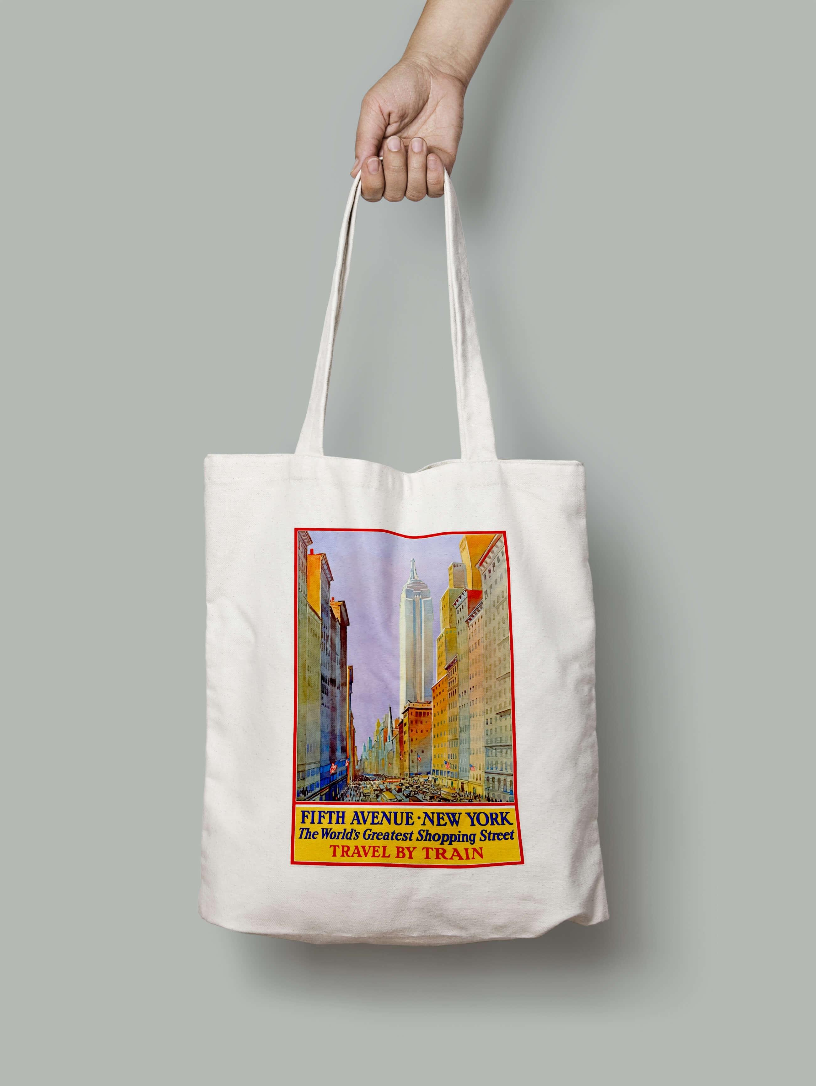 Эко-сумка Нью-Йорк улица магазинов шопер (5th_avenue_new_york_Bag)