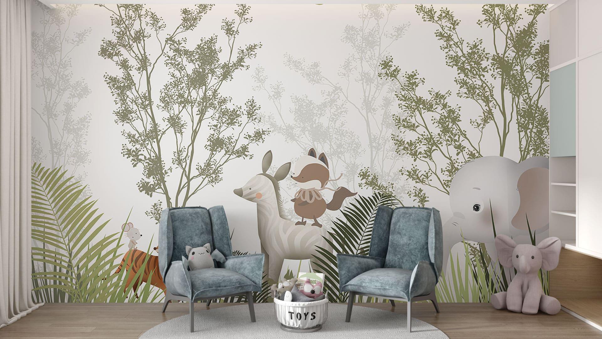 Фотообои флизелиновые Styleo Print-walls Лесное представление 0871 300х250 см (Pw-0871/2)