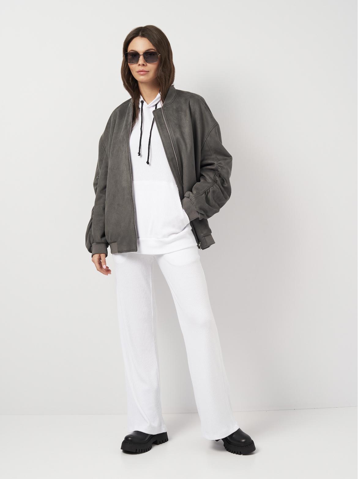 Костюм женский Лали в рубчик р. 50 Белый - фото 6