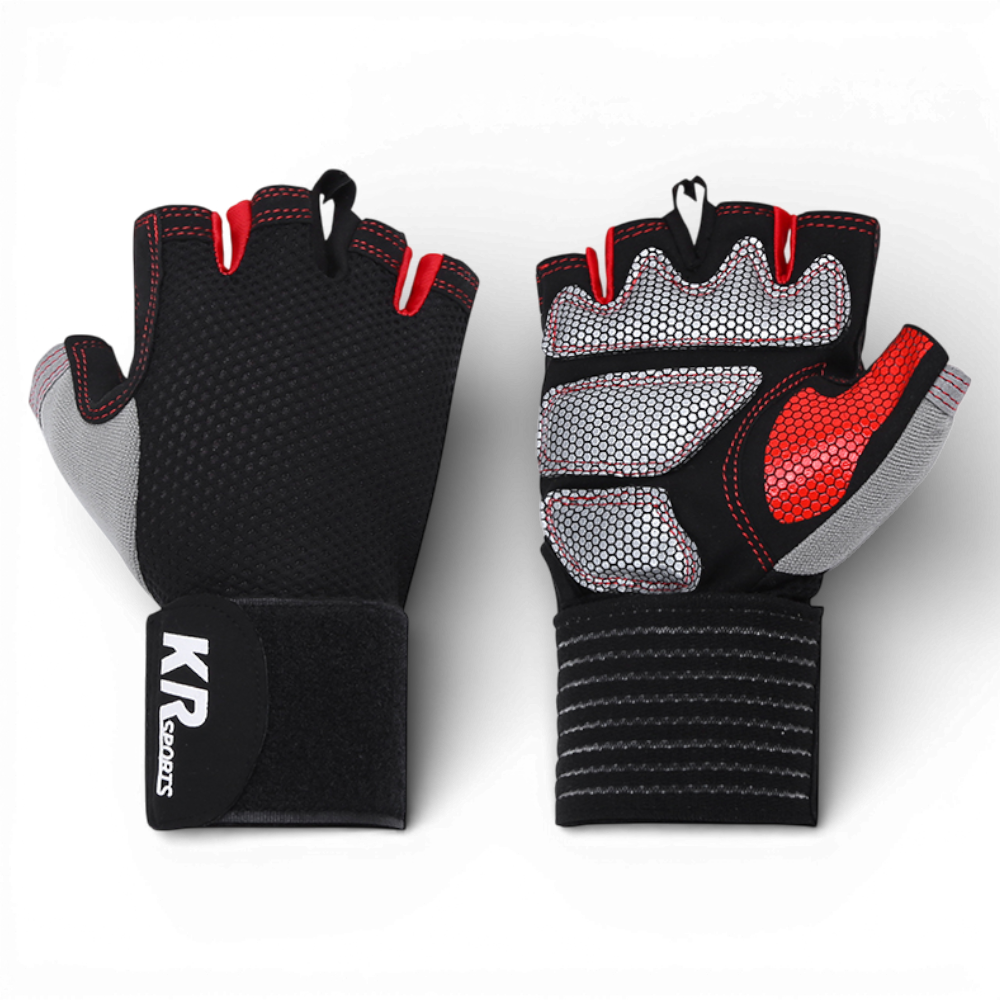 Перчатки без пальцев для фитнеса GDragon с напульсником микрофибра Красный (31594475) Перчатки без пальцев для фитнеса GDragon с напульсником микрофибра Красный (31594475)