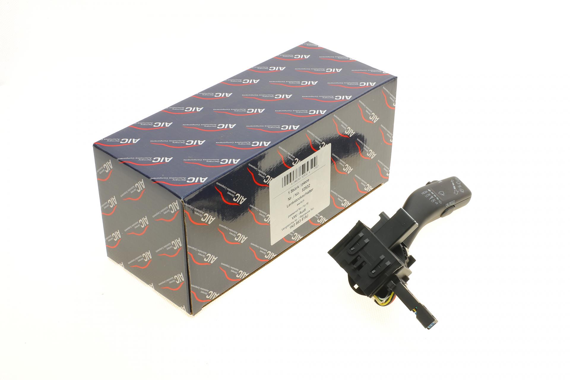 Перемикач підрульовий Aic VW Caddy III/Golf VI/Touran 03-15 R з заднім Склоочисником (52532)