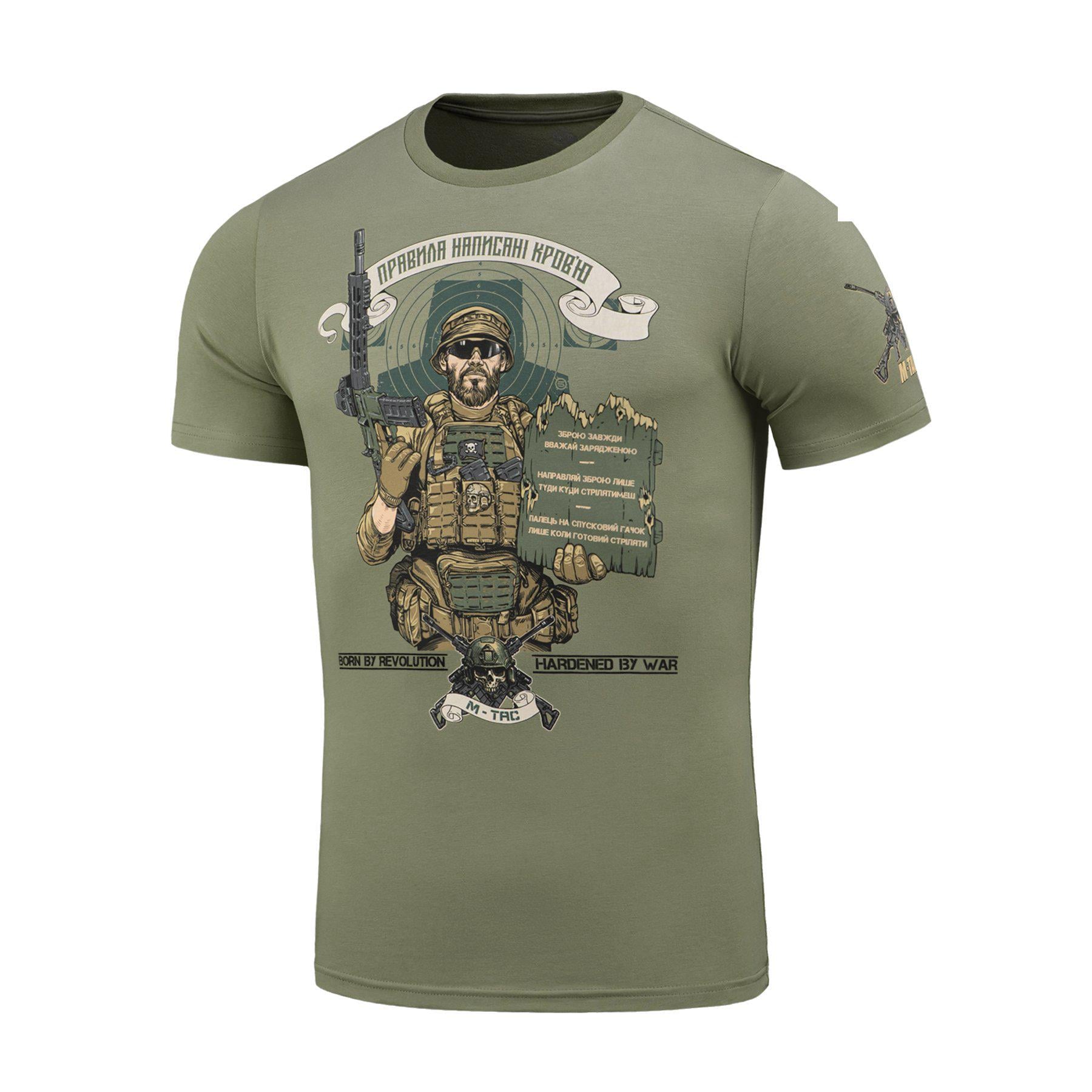 Футболка M-Tac Заповіді стрільця 3XL Light Olive Футболка M-Tac Заповіді стрільця 3XL Light Olive