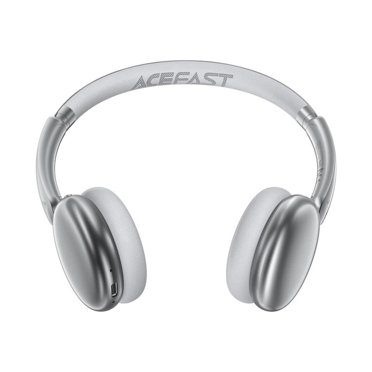 Навушники бездротові ACEFAST H8 Active Noise Cancelling Wireless Headset BT5.4 500 mAh Silver (6974316284291) - фото 3 Навушники бездротові ACEFAST H8 Active Noise Cancelling Wireless Headset BT5.4 500 mAh Silver (6974316284291) - фото 3