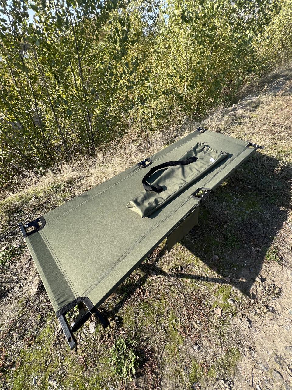 Розкладачка посилена Aforse тип НАТО XL з кишенею/чохлом Олива (2422469394) - фото 2 Розкладачка посилена Aforse тип НАТО XL з кишенею/чохлом Олива (2422469394) - фото 2