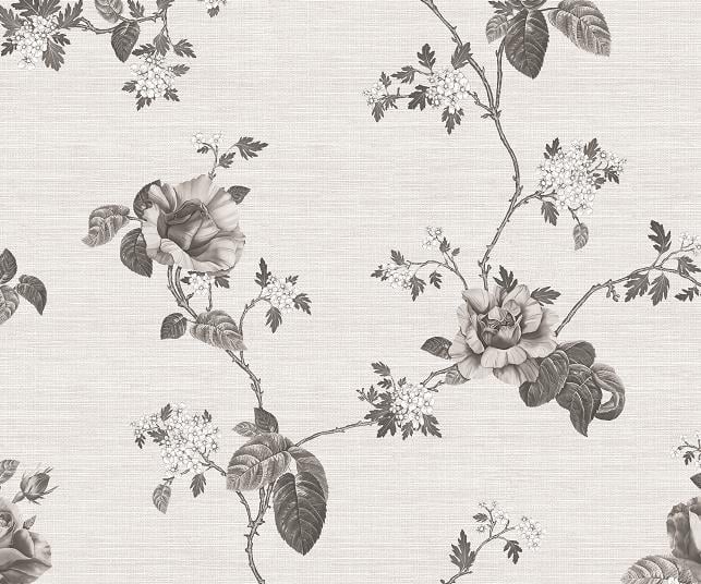 Обои на бумажной основе Шарм 171-02 Роузи 0,53х10 м Серый (660e87042fcea306c40cff42)