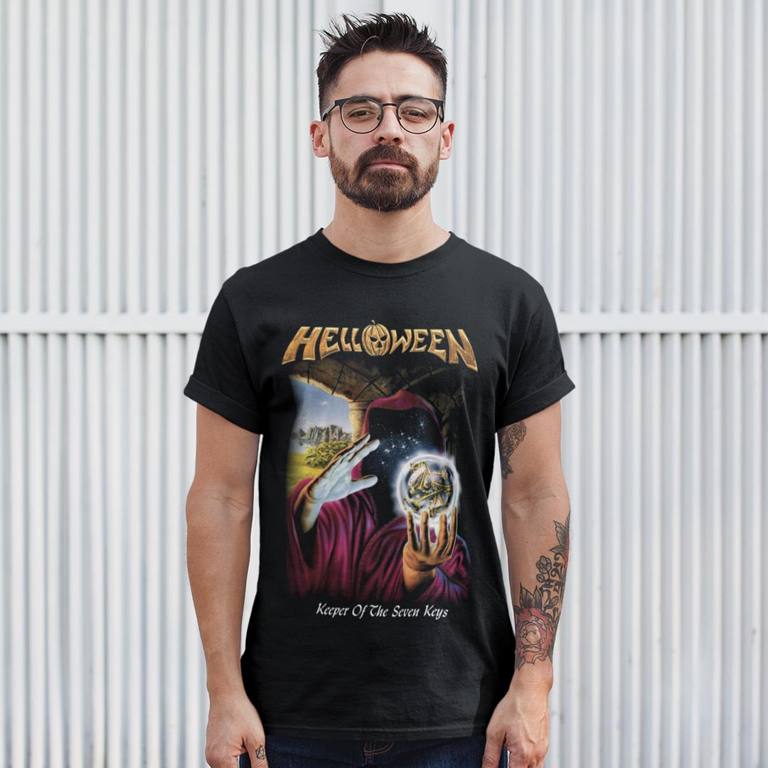 Футболка унісекс Helloween Keeper Of The Seven Keys 1987 S Чорний (0000010262)