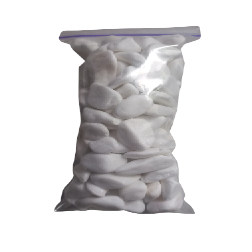 Субстрат галька мармурова фракція 20-30 мм 0,5 кг Білий (00052)