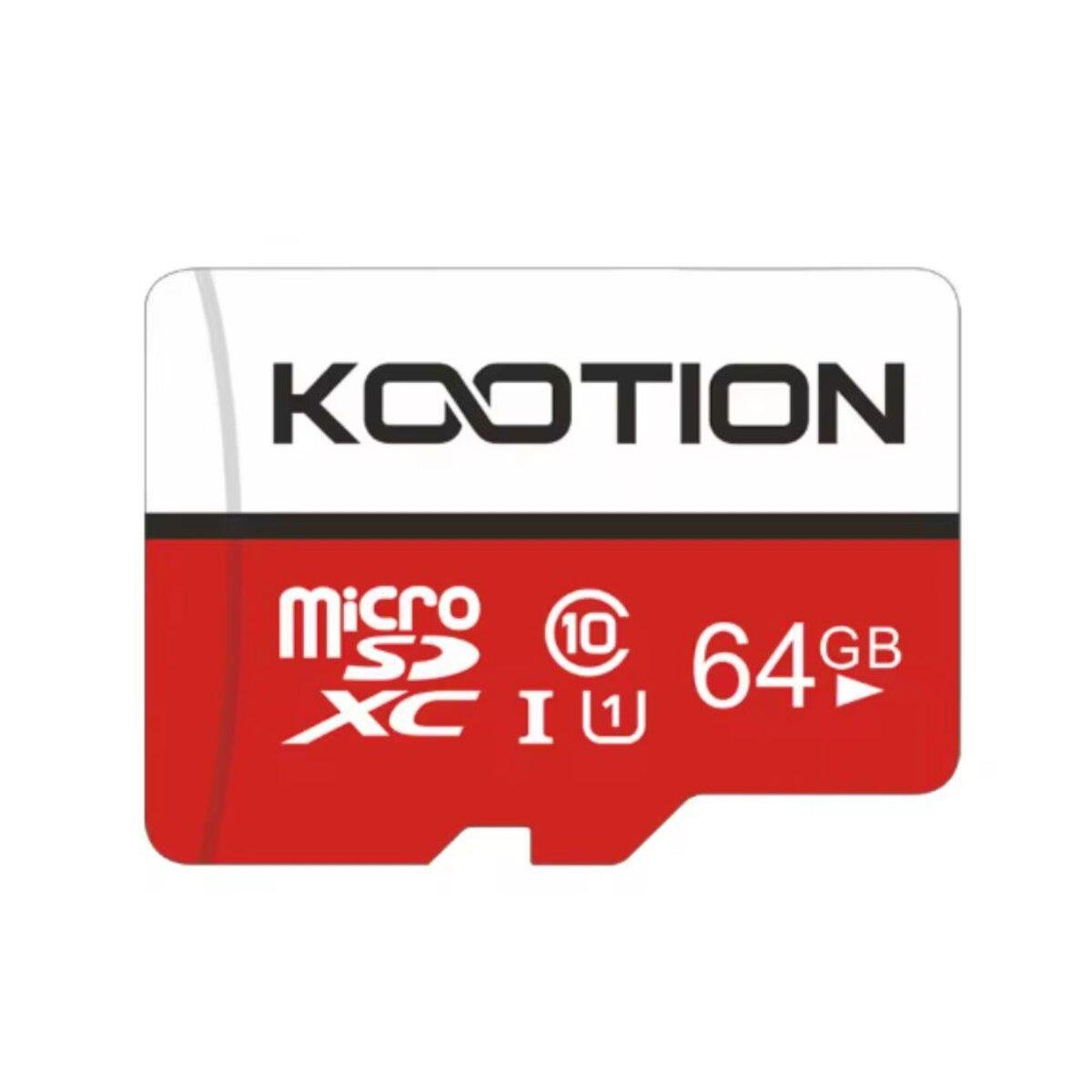 Карта памяти Kootion 64 GB microSDXC UHS-1 class 10 Adapter SD (TF-64G-U1)