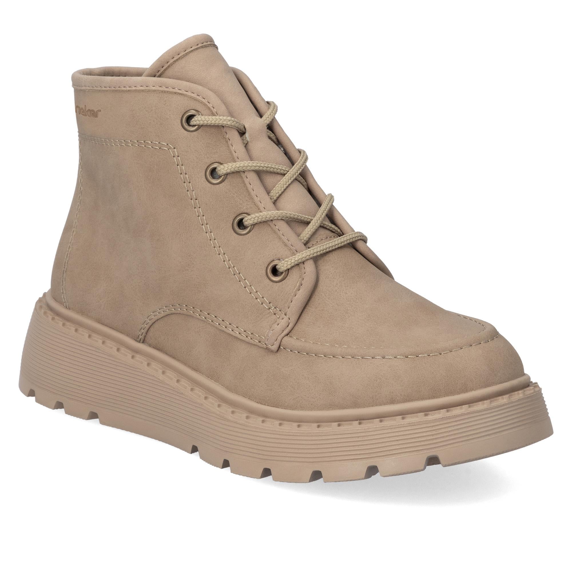 Ботинки женские зимние RIEKER повседневные р. 40 Бежевый (013759-40)