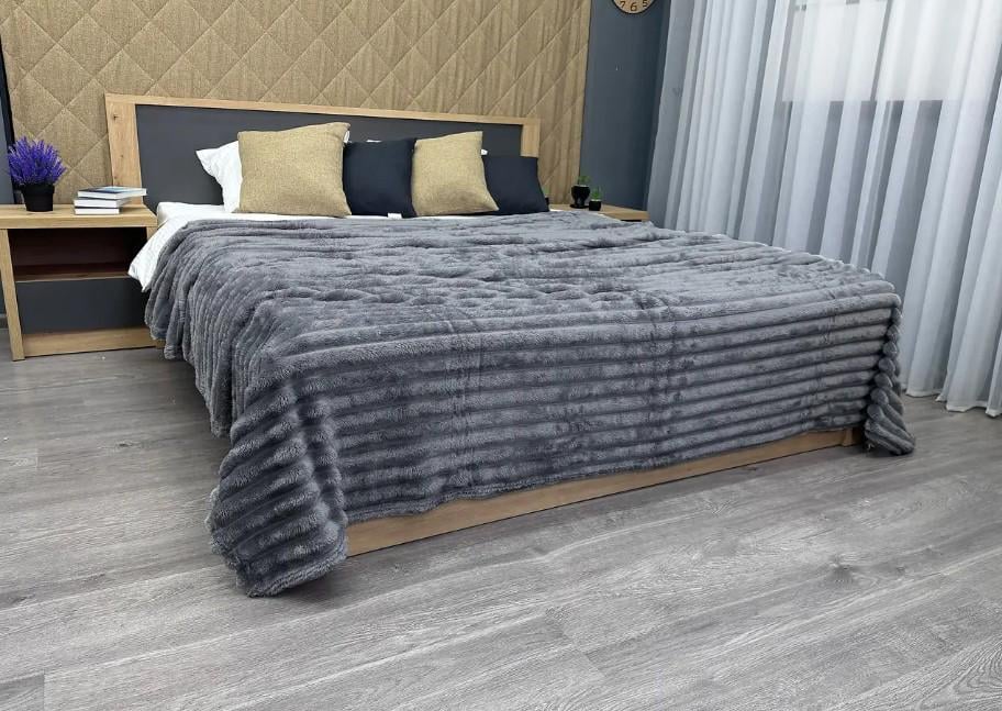 Покрывало плюш VIP Шарпей 200х230 см Серый (87-147) - фото 6 Покрывало плюш VIP Шарпей 200х230 см Серый (87-147) - фото 6