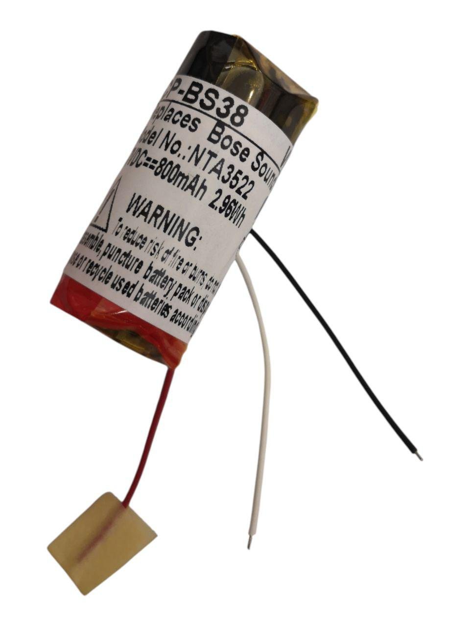 Аккумулятор для Bose SoundSport Free Charging Case 423729/NTA3522 800 mAh 2,96Wh (000012921)