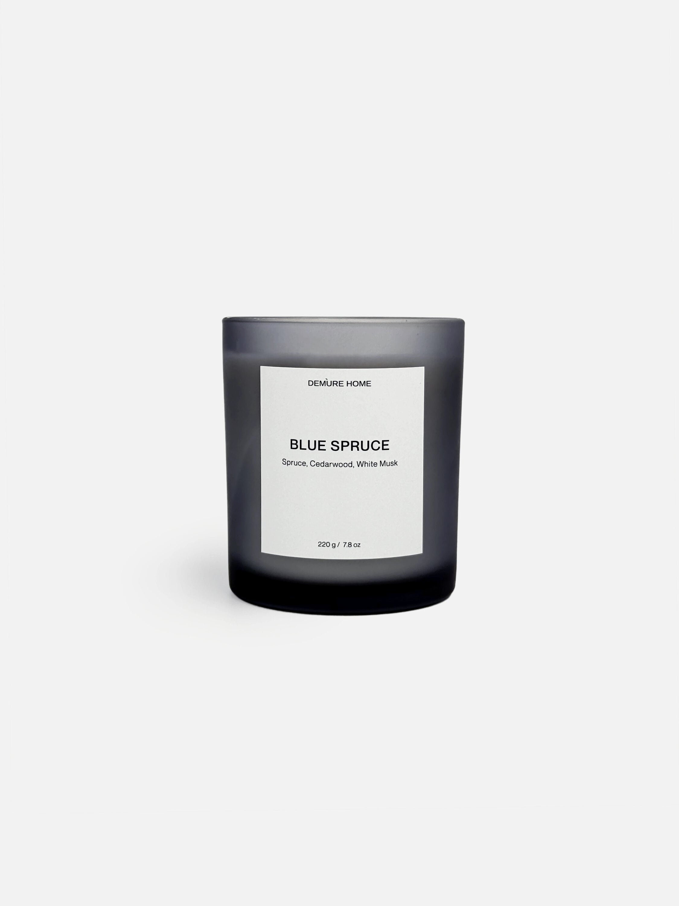 Ароматическая свеча Demure Home Blue Spruce Navy 220 г Темный (10121005)