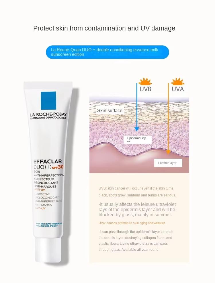 Крем гель для проблемної шкіри La Roche-Posay Effaclar Duo+ SPF30 коригувальний 40 мл - фото 6