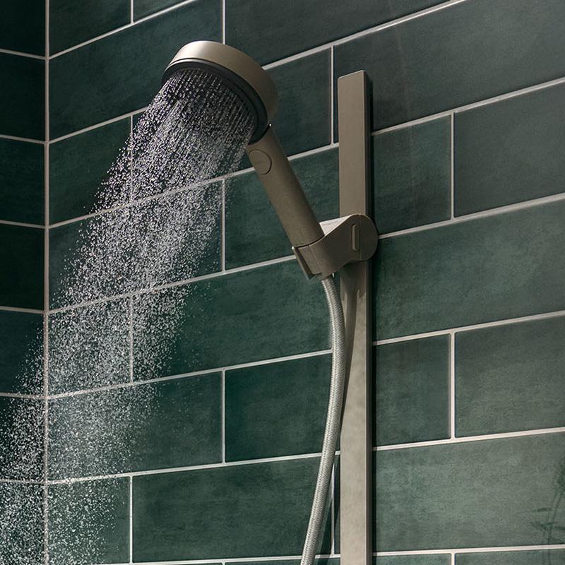 Держатель для ручного душа Hansgrohe WallStoris Planet Edition 28918210 на штангу Бежевый (195869) - фото 4