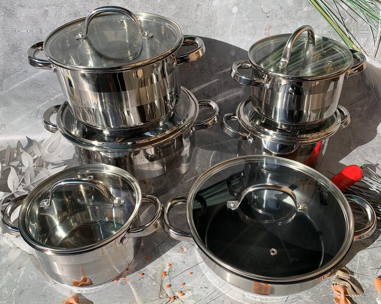 Набор кастрюль Edenberg EB-2119 12 пр.