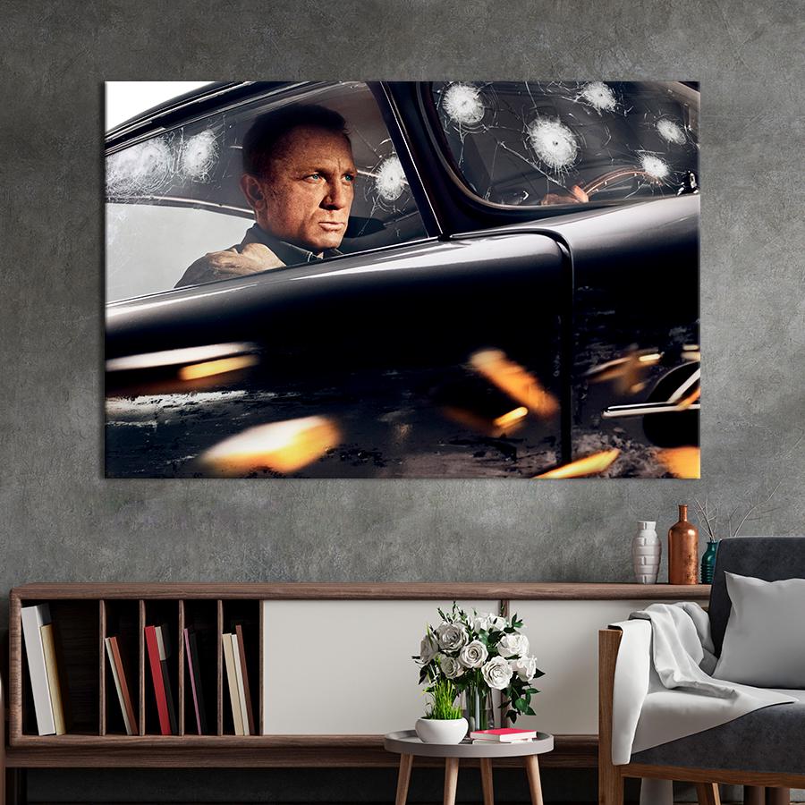 Настенний декор Агент 007 Джеймс Бонд 120x80 см (A76-1)