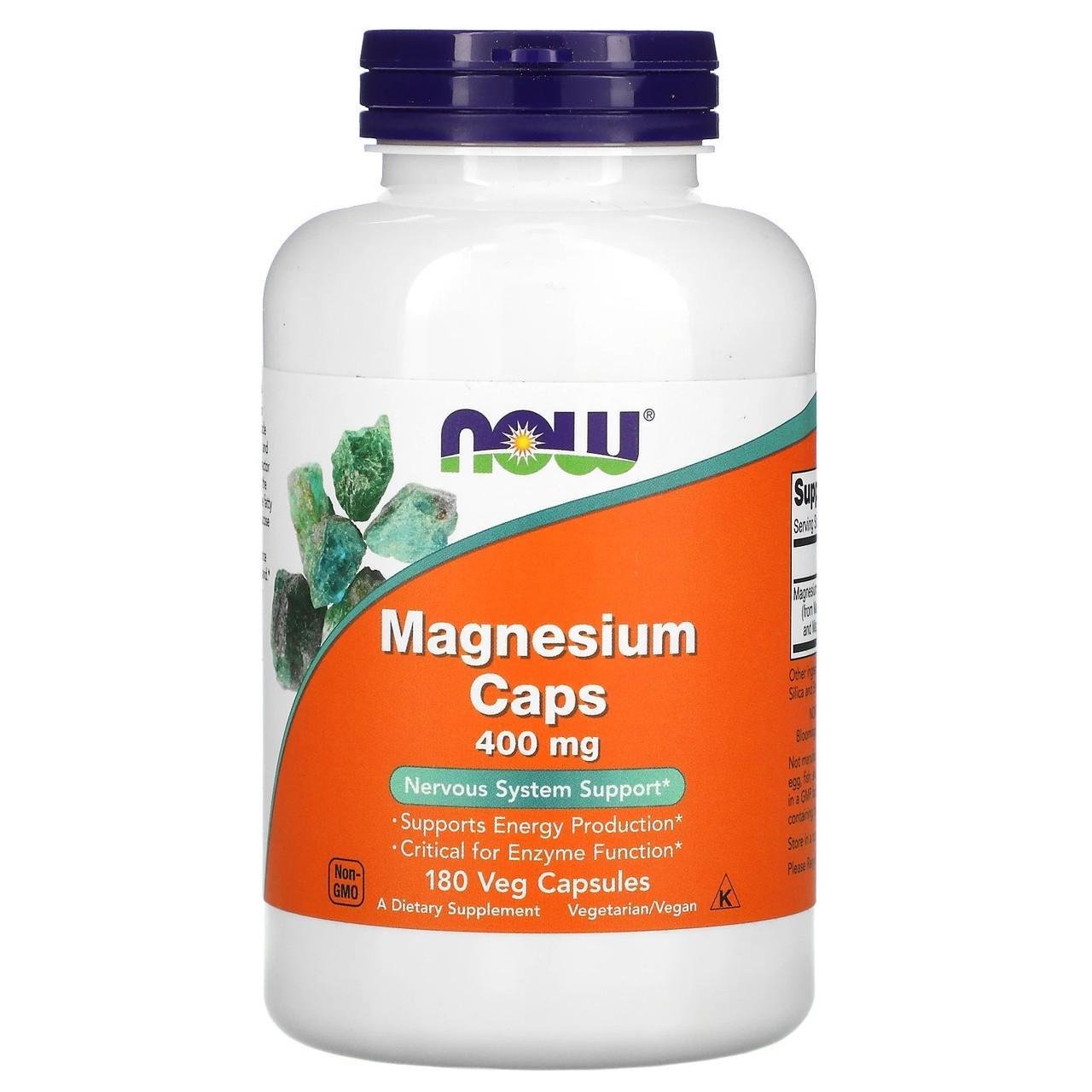ᐉ Магний Now Foods Magnesium Сaps 400 мг 180 растительных капс ...