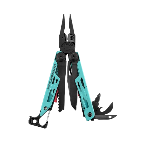 Мультитул Leatherman Signal 19 функций 171,4 мм Black/Aqua (832733)