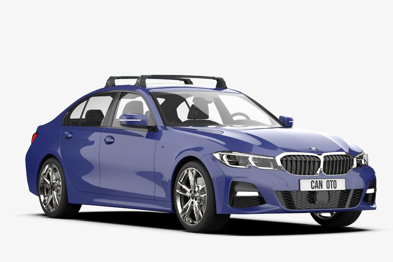 Багажник на штатные места Turtle Air 3 Premium для BMW 3-series E90 2005-2011 Черный - фото 5